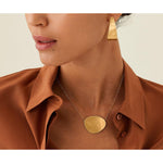 18K Lunaria Horizontal Pendant 16.5" Necklace - CB1770 Y 02-Marco Bicego-Renee Taylor Gallery