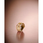 18K Yellow Gold 5-Strand Coil Ring with Diamonds - AG365 B YW M5-Marco Bicego-Renee Taylor Gallery