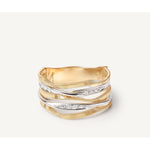 18K Marrakech Onde Multi Strand Diamond Ring - AG349 B YW M5-Marco Bicego-Renee Taylor Gallery