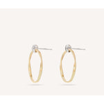 18K Marrakech Onde Gold and Diamond Link Studs Earrings - OG367 B YW M5-Marco Bicego-Renee Taylor Gallery