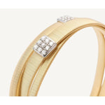 18K Masai Crossover Diamond Bracelet - BG733 B1 YW M5-Marco Bicego-Renee Taylor Gallery