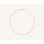 18K Yellow Gold Coil Necklace With Diamond Stations - CG730 B YW M5-Marco Bicego-Renee Taylor Gallery