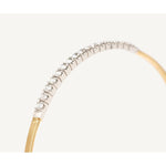 18K Yellow & White Gold Small Stackable Bracelet With Diamond Bar - SG730 B5 YW M5-Marco Bicego-Renee Taylor Gallery