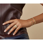 18K Yellow Gold Small Stackable Bracelet With Diamonds - SG730 B1 YW M5-Marco Bicego-Renee Taylor Gallery