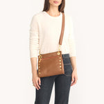 TONY MED - Mahogany Pebble/Brushed Gold Red Zip-Hammitt-Renee Taylor Gallery
