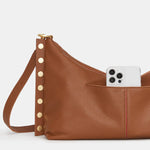 MR. G - Black/Brushed Gold Hammered Red Zip-Hammitt-Renee Taylor Gallery