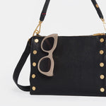 MONTANA CLUTCH SML - Black/Brushed Gold-Hammitt-Renee Taylor Gallery