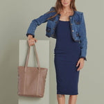 ADDIE TOTE - Echo Taupe/Bronze-Hammitt-Renee Taylor Gallery