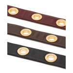 GROMMET SHORT STRAP - Espresso Pebble/Brushed Gold