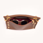 TONY MED - Mahogany Pebble/Brushed Gold Red Zip-Hammitt-Renee Taylor Gallery