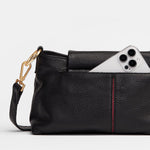VIP SATCHEL - Black/Brushed Gold Red Zip-Hammitt-Renee Taylor Gallery