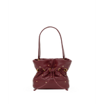 GIANNA SML - Quilted Cherrywood/Brushed Gold