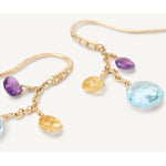 18K Yellow Gold Gemstone Earrings With Diamonds, Amethyst Accents - OB1742-AB MIX01T Y 02-Marco Bicego-Renee Taylor Gallery