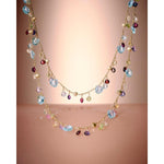 18K Yellow Gold Gemstone Necklace, Long - CB2585 MIX01T Y 02-Marco Bicego-Renee Taylor Gallery