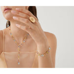 18K Yellow Gold Bracelet w/ Mixed Stones - BB2584 MIX01T Y 02-Marco Bicego-Renee Taylor Gallery