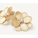 18K Yellow Gold Flower Stud Earrings with Diamonds - OB1678 B Y 02-Marco Bicego-Renee Taylor Gallery