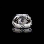 Men's Sleek Blue Mammoth Tooth Ring - Ring 8 Blue MT-William Henry-Renee Taylor Gallery