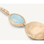 18K Siviglia Diamond & Aquamarine Hook Earrings - OB1289-AB AQ01 Y 02-Marco Bicego-Renee Taylor Gallery