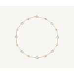18K Siviglia Aquamarine Station Necklace - CB1874-E AQ01 Y 02-Marco Bicego-Renee Taylor Gallery
