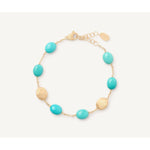 18K Yellow Gold Bracelet with Turquoise - BB2769 TU01 Y 02-Marco Bicego-Renee Taylor Gallery