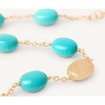 18K Yellow Gold Bracelet with Turquoise - BB2769 TU01 Y 02-Marco Bicego-Renee Taylor Gallery