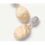 18K Siviglia Diamond Pave Drop Earrings - OB1289 B YW Q6-Marco Bicego-Renee Taylor Gallery