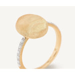 18K Siviglia Grande Diamond North South Ring - AB610 B YW Q6-Marco Bicego-Renee Taylor Gallery