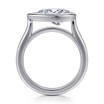 14K White Gold Pear Shape Diamond Engagement Ring Mount - ER17096P10W4JJJ-Gabriel & Co.-Renee Taylor Gallery
