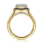 14K Yellow Gold Oval Diamond Engagement Ring Mount - ER16954O8Y44JJ-Gabriel & Co.-Renee Taylor Gallery