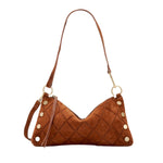 KYLE - Chocolate Diamond Suede/Antique Gold-Hammitt-Renee Taylor Gallery
