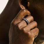 Nailhead Silver 5.5mm Band Ring - RM30184-John Hardy-Renee Taylor Gallery