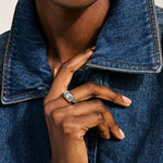 Icon Silver Stud Ring 9mm - RB97202X-John Hardy-Renee Taylor Gallery