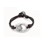 Union Sterling Silver Plated Bracelet - PUL2346NGRMTL0M-UNO de 50-Renee Taylor Gallery