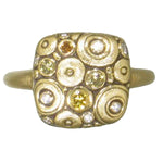 18K Soft Mosaic Natural Diamond Ring - R-130-Alex Sepkus-Renee Taylor Gallery