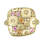 18K Soft Mosaic Sapphire & Diamond Ring - R-138S-Alex Sepkus-Renee Taylor Gallery