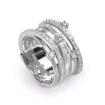 18K Goa 7 Row Diamond Ring - AG277 B2 W 01-Marco Bicego-Renee Taylor Gallery