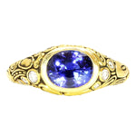 18K Blue Sapphire & Diamond Ring - R-54-Alex Sepkus-Renee Taylor Gallery