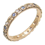 18K "Mini 62" Sapphire & Diamond Rose Gold Band - R-117RS-Alex Sepkus-Renee Taylor Gallery