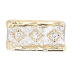 14K Gold & Crystalline Silver Diamond Ring - 23874-Shelli Kahl-Renee Taylor Gallery