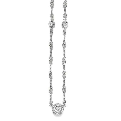 18k White Gold & Diamond Necklace - 001499AWCHX0-Roberto Coin-Renee Taylor Gallery