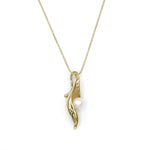 14k Gold & Pearl Pendant - 347P-Y+YCH-Leon Israel Designs-Renee Taylor Gallery