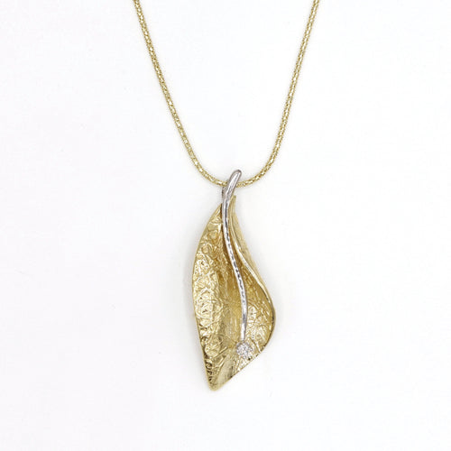 14k Gold & Diamond Pendant - 375D-Y+YCH-Leon Israel Designs-Renee Taylor Gallery