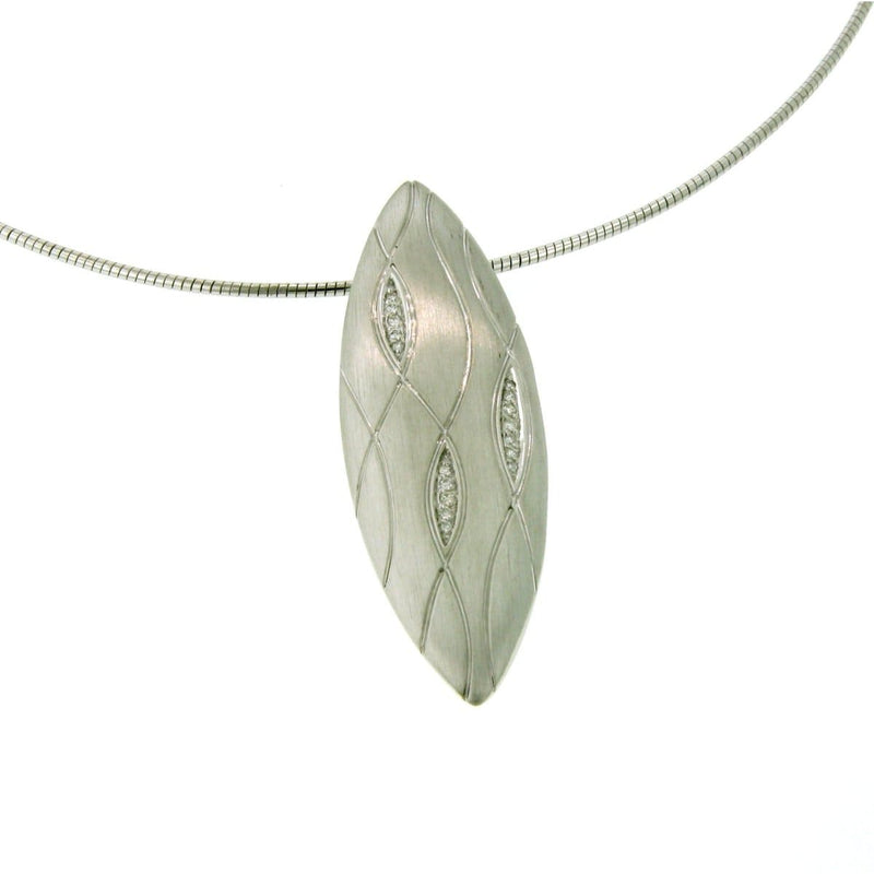 Sterling Silver Diamond Pendant - 31/83661-Breuning-Renee Taylor Gallery