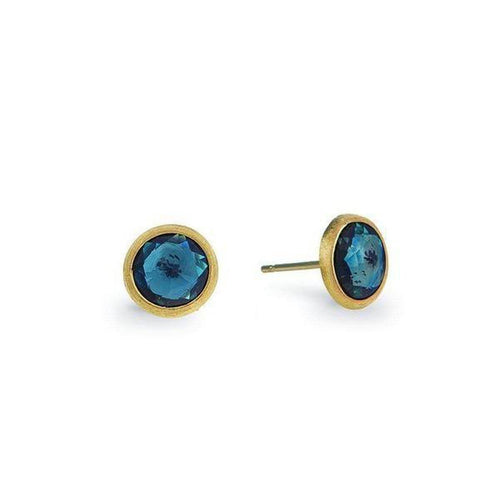 18K Jaipur London Blue Topaz Earrings - OB957 TPL01 Y-Marco Bicego-Renee Taylor Gallery