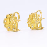 18K Little Windows Diamond Huggie Earrings - E-84-Alex Sepkus-Renee Taylor Gallery