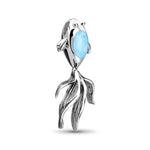 Goldfish Necklace - Ngold00-00-Marahlago Larimar-Renee Taylor Gallery