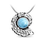 Shell Necklace - Nshel02-00-Marahlago Larimar-Renee Taylor Gallery