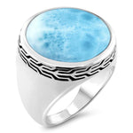 Tonela Men's Ring - Rtone00-00-Marahlago Larimar-Renee Taylor Gallery
