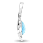 Willow Necklace - Nwill01-00-Marahlago Larimar-Renee Taylor Gallery