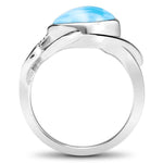 Willow Ring - Rwill00-00-Marahlago Larimar-Renee Taylor Gallery